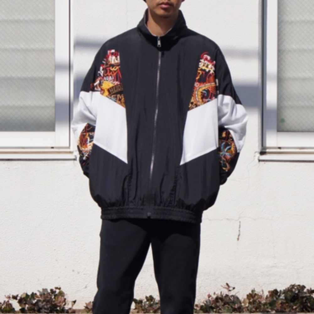Doublet Track Jacket Break Up Embroidery Zip Up